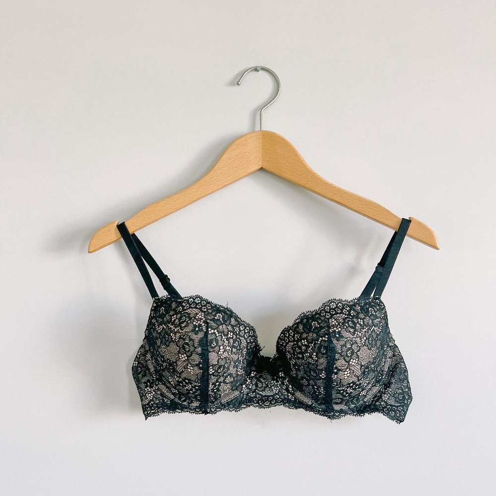Target Gilligan & O'Malley Black Lace Push-Up Bra